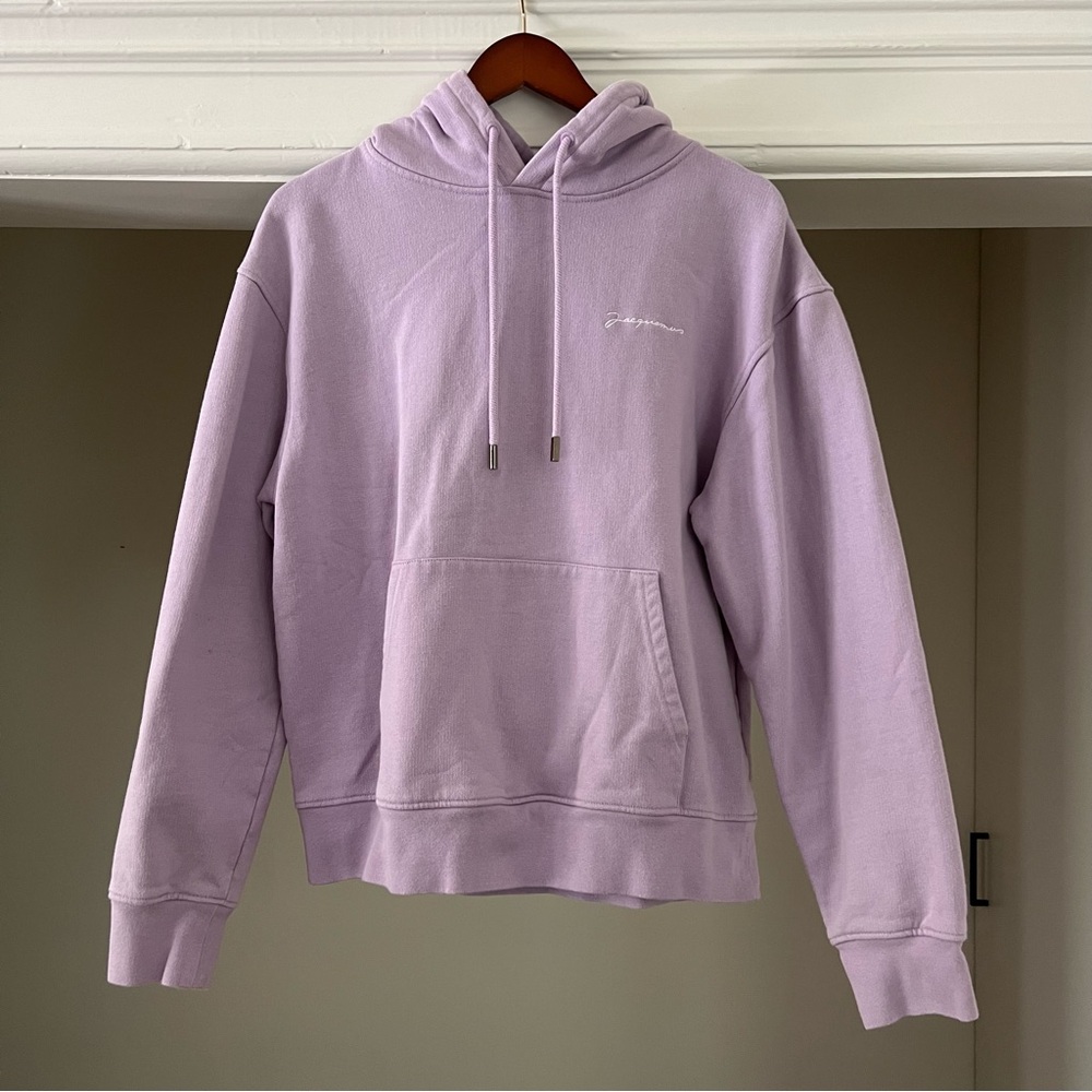 Jacquemus Purple 'Le Sweatshirt Brodé' Hoodie, Men’s Size Medium